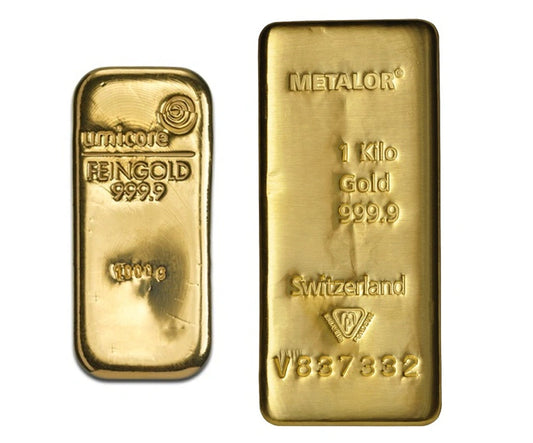 1 Kilo Gold Bar | Different Manufacturers | LBMA