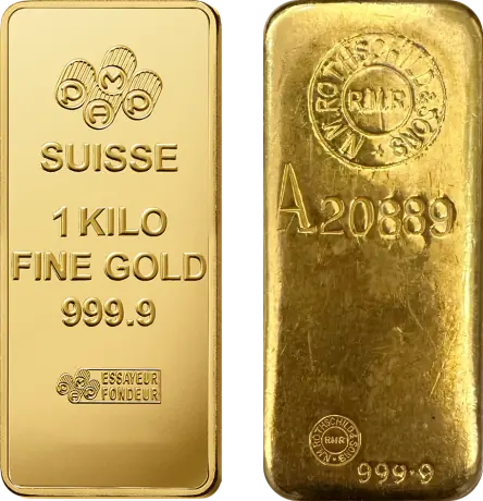 1 Kilo Gold Bar | Different Manufacturers | LBMA