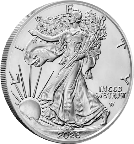 Package of 100: 1 oz American Eagle Silver Coins | 2026