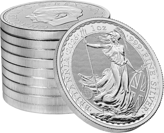 Package of Ten: 1 oz Britannia Charles III Silver Coins | 2026