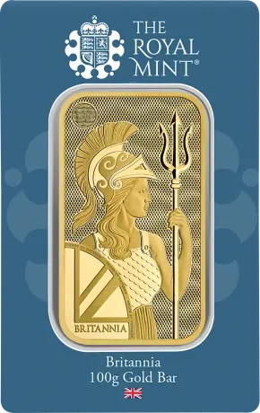 100g Britannia Gold Bar | Royal Mint