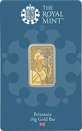 Pack of Ten: 10g Britannia Gold Bar | Royal Mint