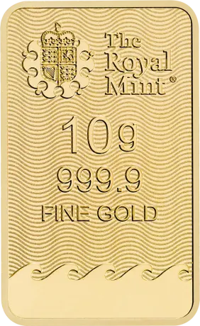 Pack of Ten: 10g Britannia Gold Bar | Royal Mint