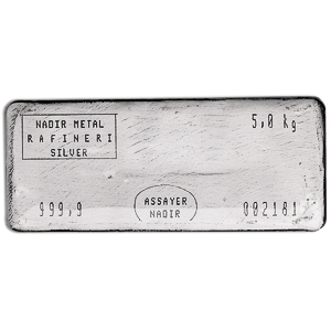 Pack of 3:   5Kg Silver Bars | Nadir Metal Rafineri